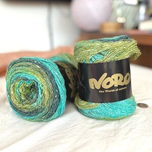 noro geshi 04 bonsai bay- blue green gradient yarn -  200g 656 yd NWT